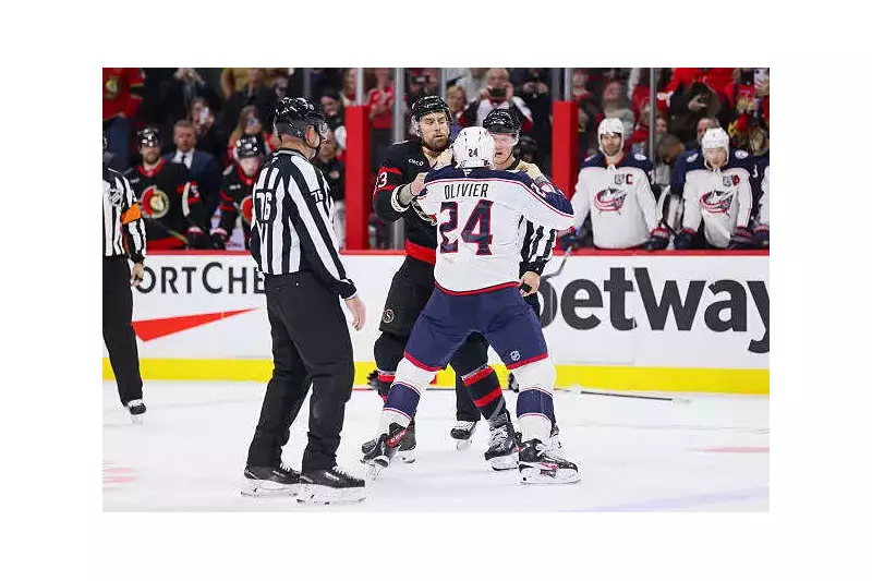 NHL 2025-26: Olivier vs MacDermid's 16:01 First-Period Fight Electrifies Ottawa Clash