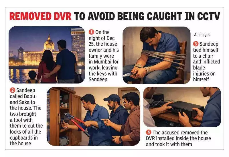 Noida: Domestic Help Fakes Robbery, Steals Rs 50 Lakh Jewellery