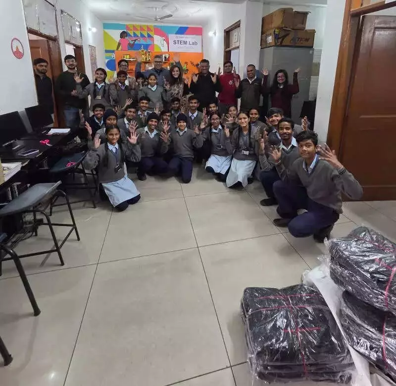 Noida Restaurants Spread Christmas Cheer, Donate School Supplies to 150 Deaf Students