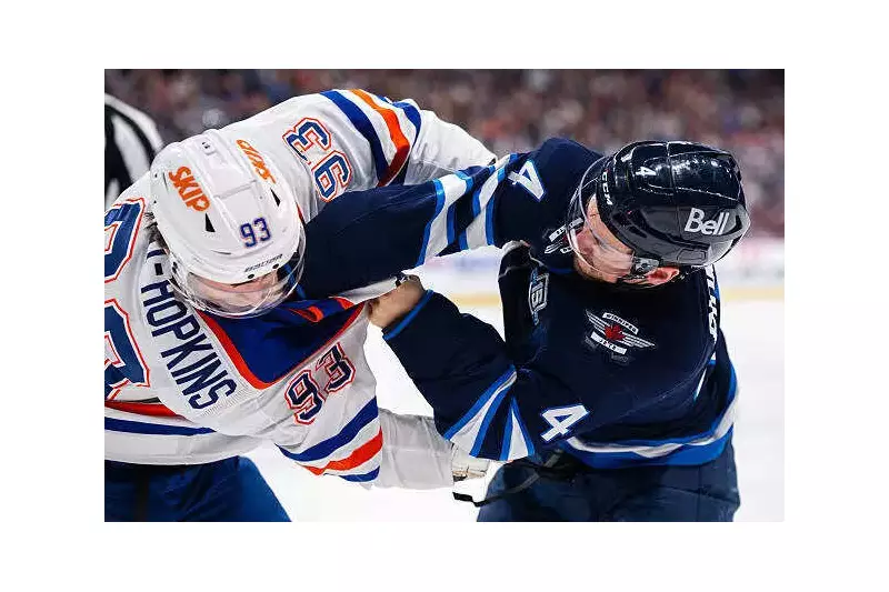 Oilers vs Jets: Nugent-Hopkins & Pionk's Shocking Fight Stuns NHL Fans