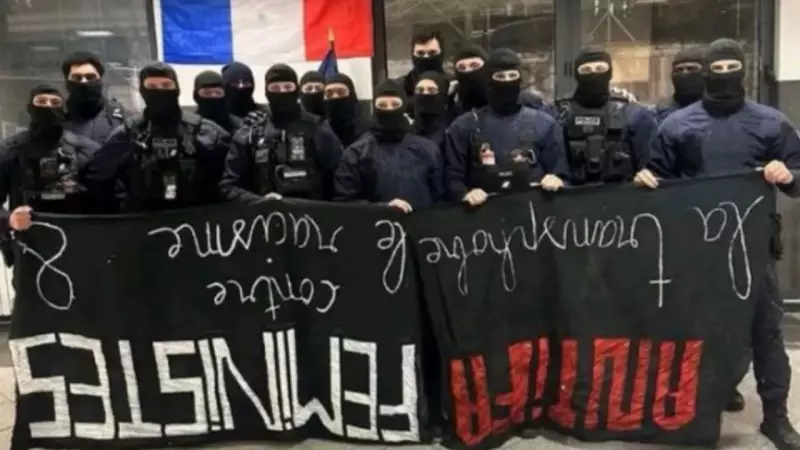 Paris Police Probe After Officers Pose Behind Upside-Down Feminist Banner