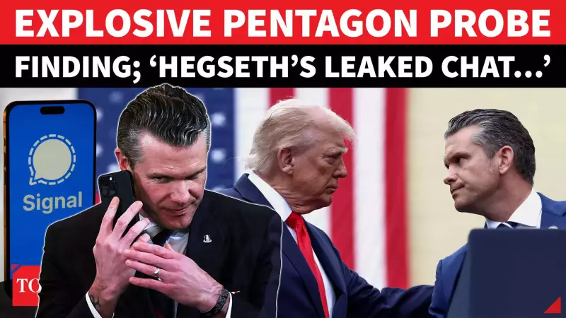 Pentagon Probe: Hegseth's Signal Chats Risked US Missions, Report Reveals