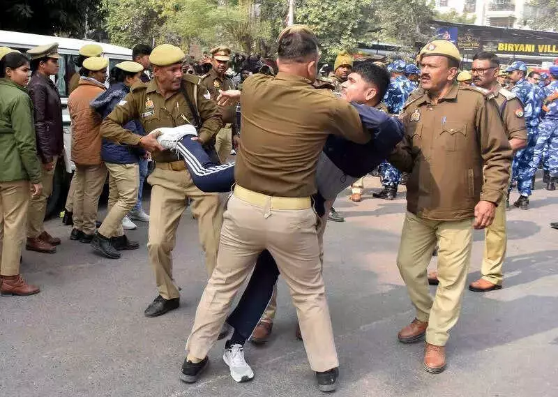 Prayagraj: UPPSC Protest Over Cut-Off, Answer Key Sees Heavy Police Deployment