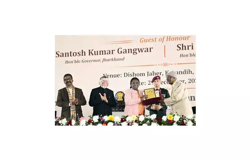 President Murmu in Jamshedpur: Urges to Preserve Mother Tongues, Celebrates Ol Chiki Script