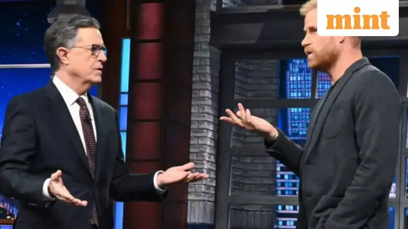 Prince Harry's Trump Dig on Colbert: 'I Heard You Elected a King'