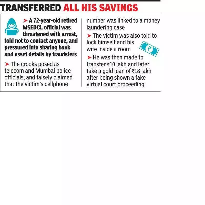 Pune: 72-Year-Old Ex-Maharashtra Official Loses Rs 28 Lakh in Digital Arrest Scam