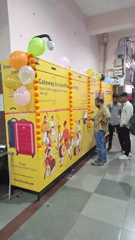 Pune Junction Launches Digital Lockers: 24 Units, QR-Based Access, Affordable Rates