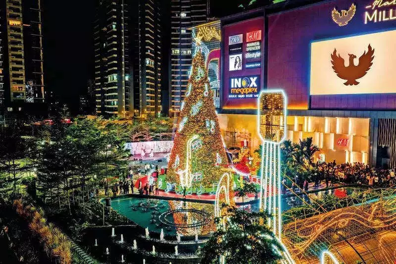 Pune's Christmas Trees Shed Ornaments, Embrace Minimalist LED Glow in 2024