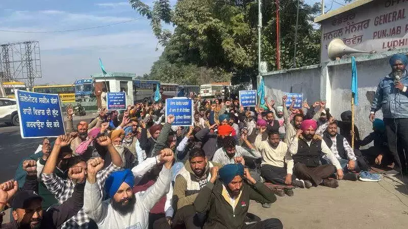 Punjab Transport Strike Day 3: Thousands Stranded as Buses Vanish