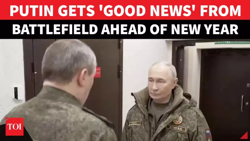 Putin in Military Uniform Celebrates Capture of Ukrainian Towns Myrnohrad & Hulyaipole