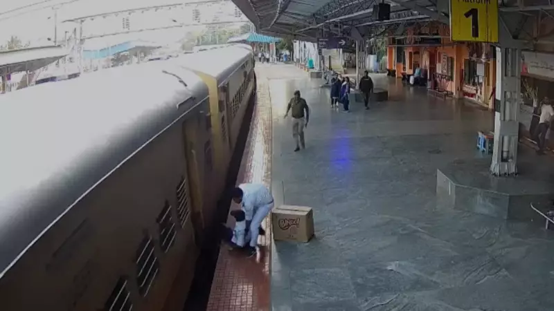 Railway Hero: Station Master Saves 55-Year-Old from Moving Train in Pandavapura