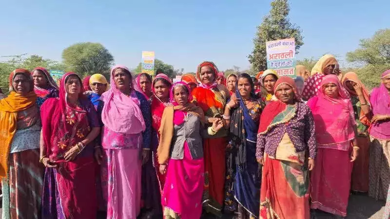 Rajasthan Congress Leads Massive Aravalli March Against SC's 100-Metre Hill Ruling