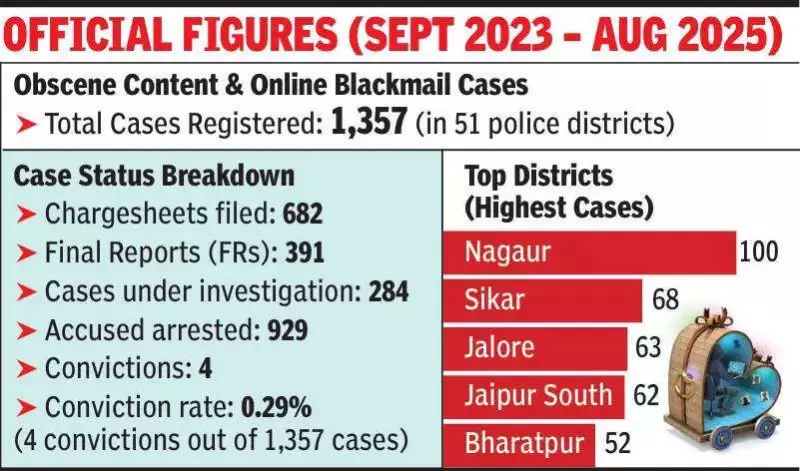 Rajasthan's Cybercrime Crisis: 1,357 Cases, Only 4 Convictions in 2 Years