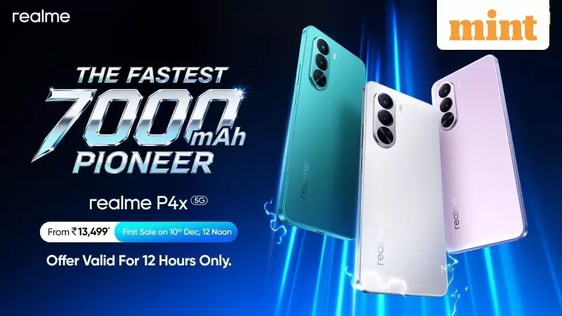 Realme P4x 5G Launches in India with Massive 7000mAh Battery at Rs. 15,499