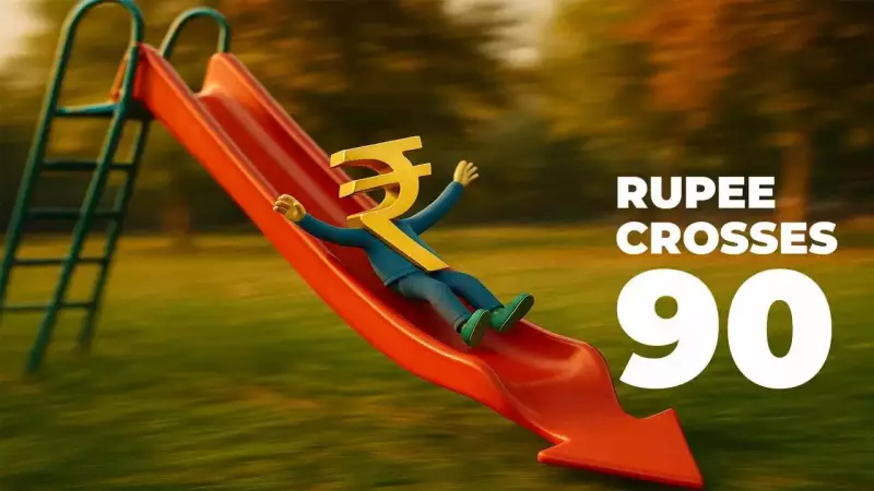 Rupee Hits Record Low of 90.43 vs Dollar: Fastest ₹5 Fall in a Year
