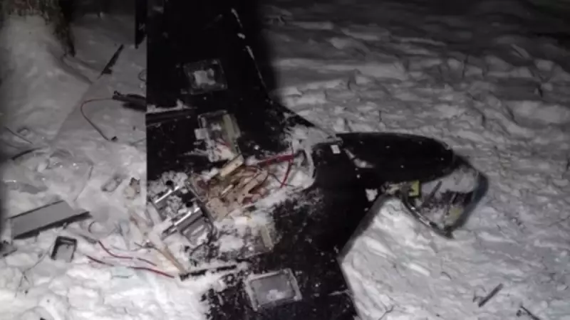 Russia Releases Video of Downed Drone Allegedly Targeting Putin's Residence