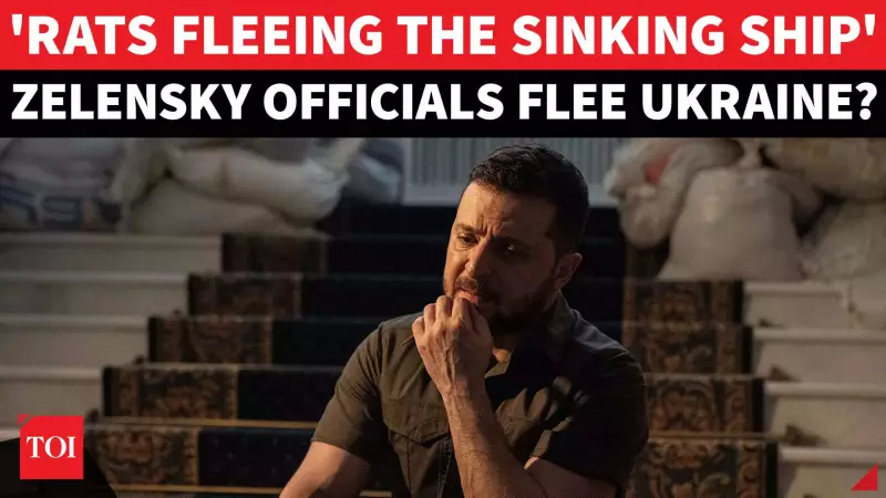 Russian Intel Claims Ukrainian Officials Flee Abroad, Mocks 'Rats Fleeing Sinking Ship'
