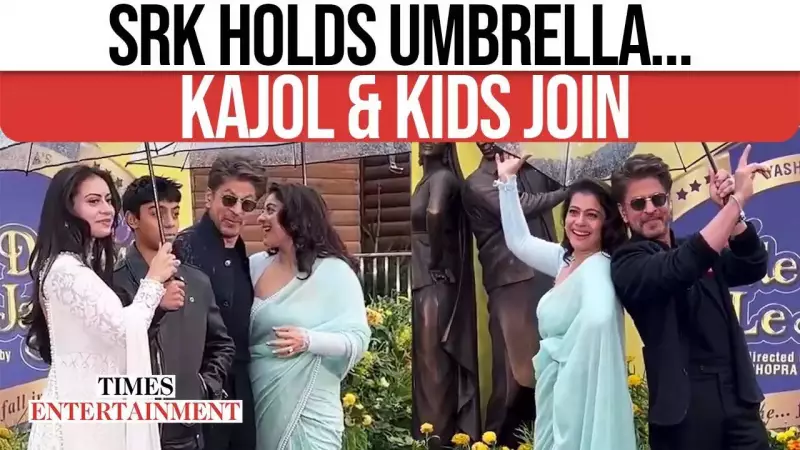 Shah Rukh Khan & Kajol's Rare Family Moment in London Steals Hearts