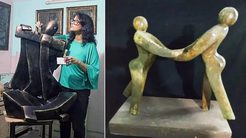 Sheela Chamariya Unveils 'Contours of Joy' Sculpture Exhibition in Delhi