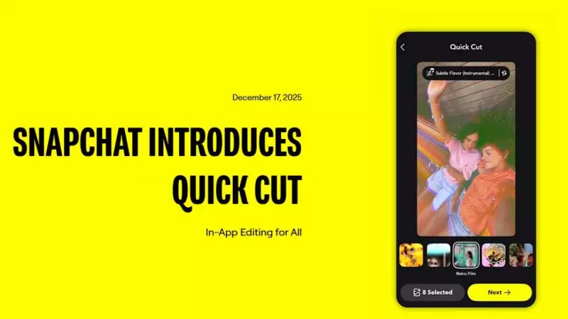 Snapchat Launches Quick Cut: Turn Memories into Shareable Videos Instantly