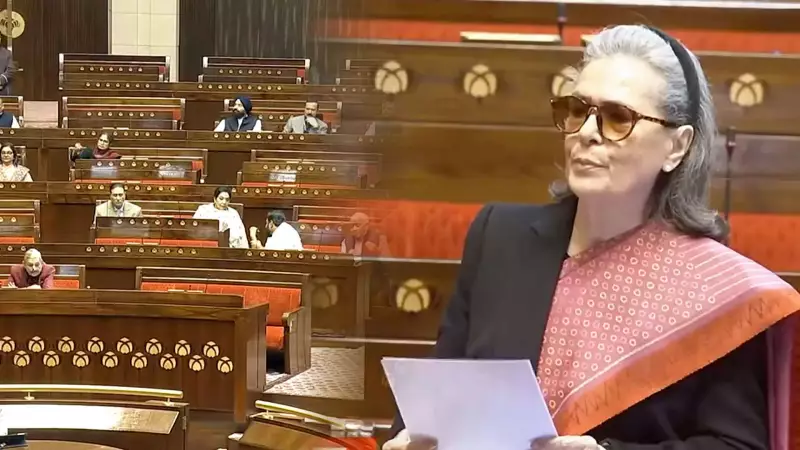 Sonia Gandhi Slams Modi Govt Over ASHA, Anganwadi Workers' Plight in RS