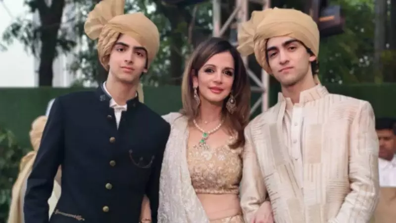 Sussanne Khan Shares Heartwarming Photo with Sons Hrehaan & Hridhaan at Roshan Wedding