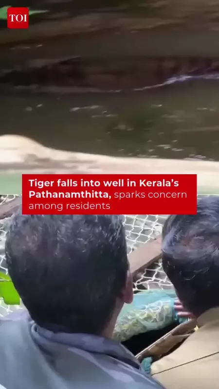Tiger Falls into Well in Kerala's Pathanamthitta, Rescue Operations Underway