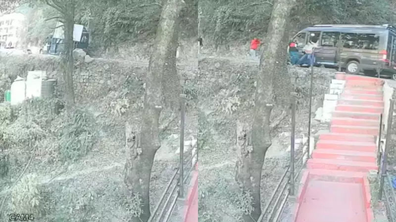 Tourist Van Plunges Near Dalhousie, All 9 Escape in Miraculous Rescue