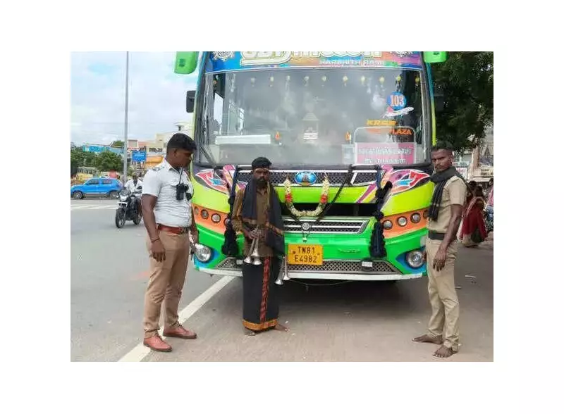 Trichy Police Seize 22 Banned Air Horns from 14 Buses in Surprise Raid