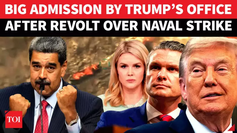 Trump Concedes After US Uproar Over Caribbean Naval Strike Details