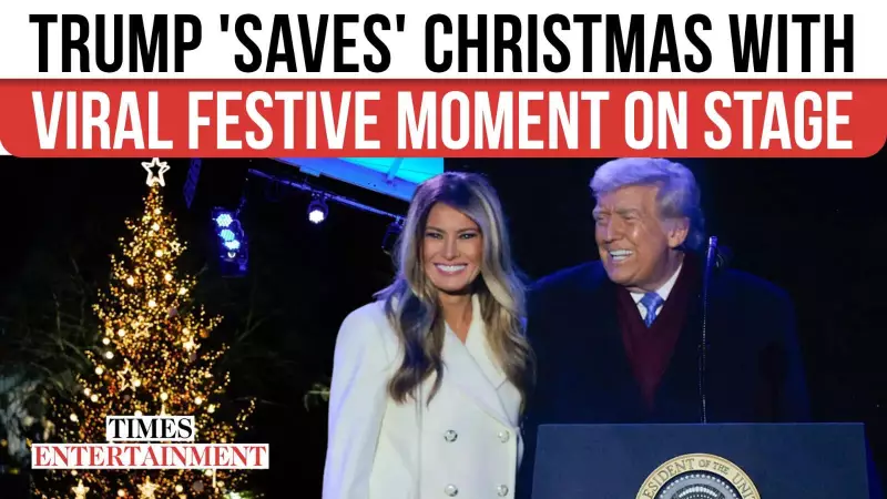 Trump's Christmas Tree Lighting Speech Sparks 'Christmas Is Back' Chants