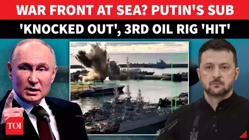 Ukraine Claims Historic First: Drones 'Smash' Russian Sub in Black Sea