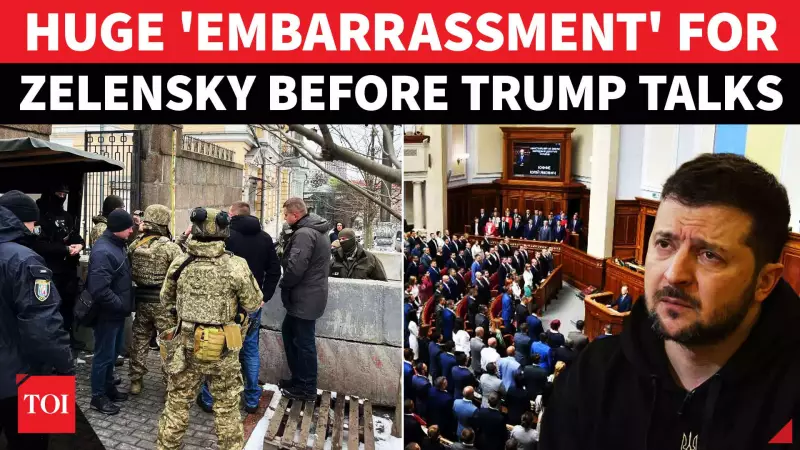 Ukraine Parliament Raid Blocked Amid Corruption Storm; Zelensky Meets Trump