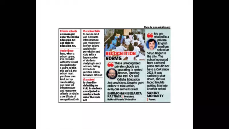 Unrecognised Schools in Odisha Triple to 1,200, National Count Nears 20,000