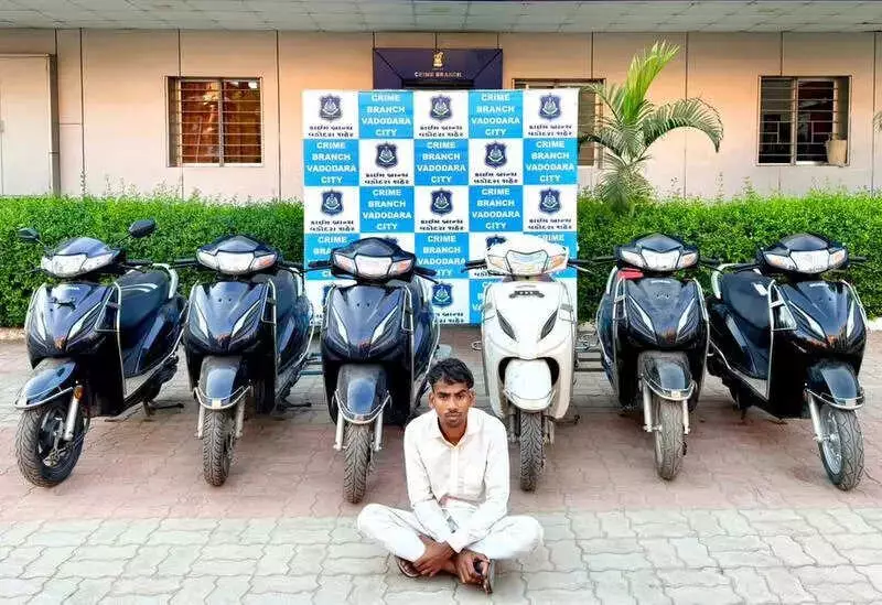Vadodara: Gambling Debts Drive 29-Year-Old to Steal 6 Two-Wheelers, Arrested