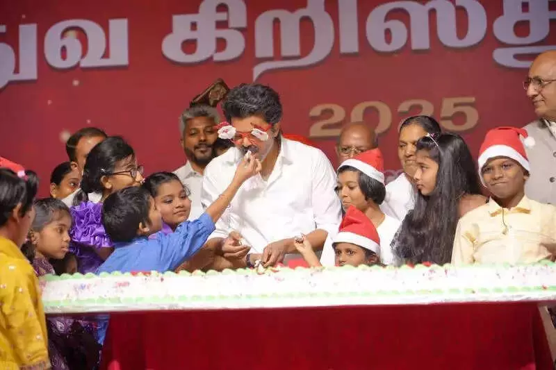 Vijay's TVK Vows Uncompromising Stand on Social Harmony at Chennai Christmas Event