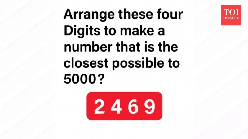 Viral Math Puzzle: Can You Arrange 2,4,6,9 to Get Closest to 5000?