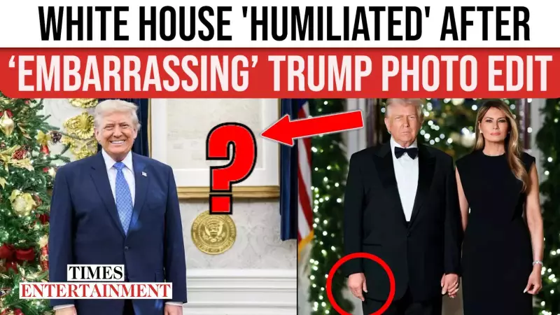White House Faces Backlash Over 'Embarrassing Edit' in Trump Christmas Photo