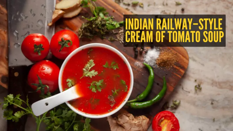 Winter Recipe: Make Indian Railway-Style Cream of Tomato Soup at Home