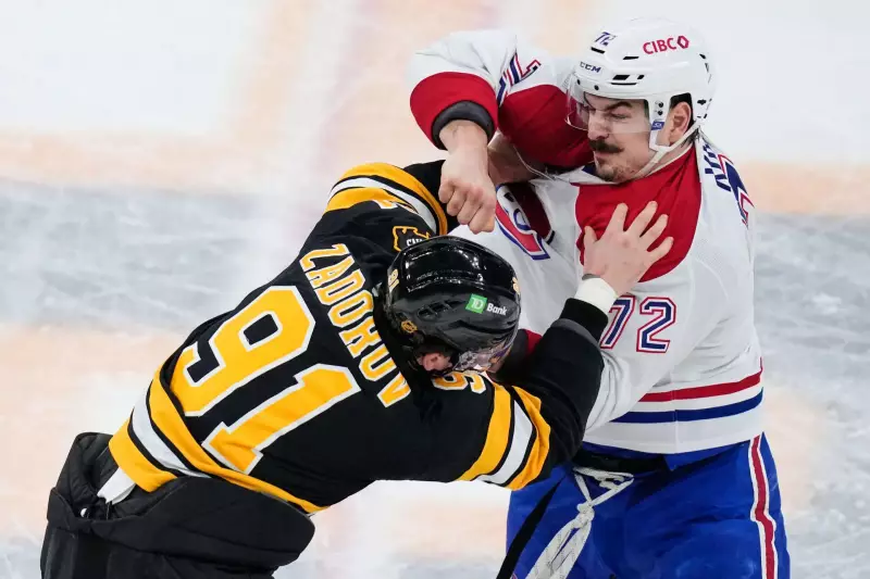 Xhekaj vs Zadorov Heavyweight Fight Ignites Bruins-Canadiens Rivalry