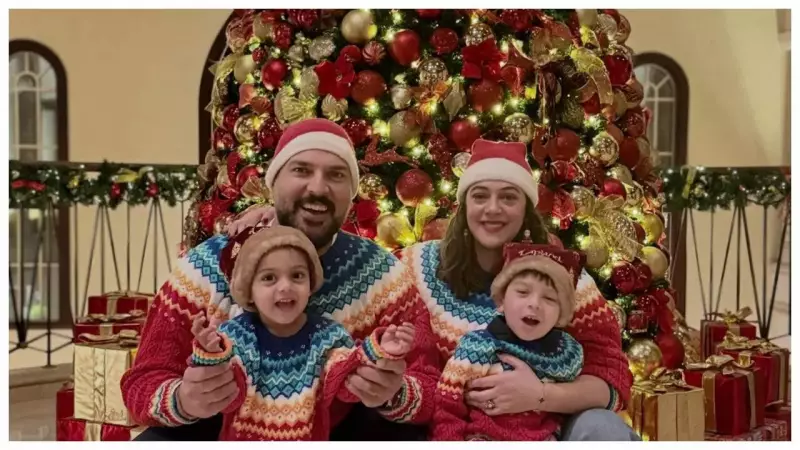 Yuvraj Singh's Festive Family Photo in Red Sweaters Sparks Christmas Cheer