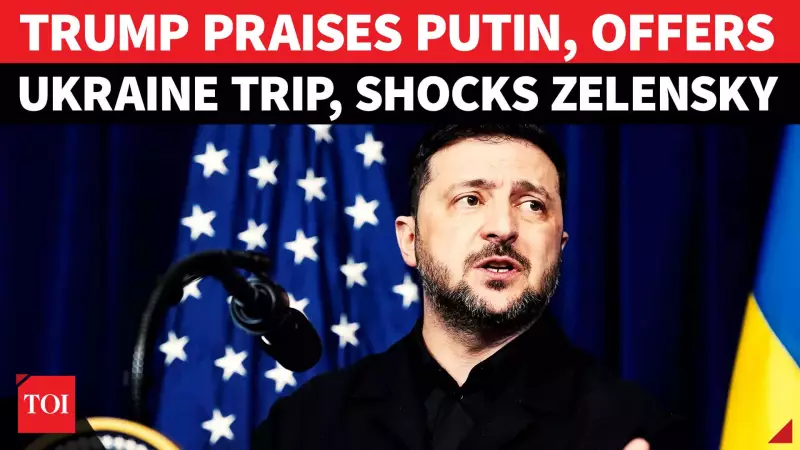 Zelensky's Lip Twitches as Trump Talks Putin in Florida Meeting