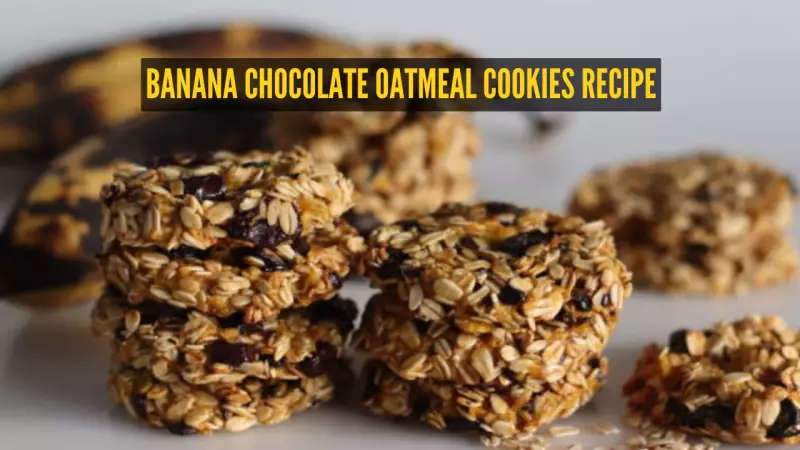 Zero-Sugar Banana Chocolate Oatmeal Cookies: A Healthy Tea-Time Treat