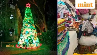 Bengaluru Church's 25-Foot Saree Christmas Tree: 17-Year Eco Tradition