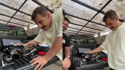 John Abraham's Viral Moment: Fan Gifts Him a Working Mini Hayabusa