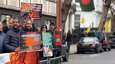 London Protest for Bangladesh Hindus Disrupted by Khalistani Elements