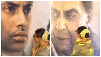 Rekha Kisses Agastya Nanda's Poster, Bows to Dharmendra at 'Ikkis' Screening