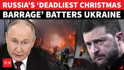 Russia's 'Xmas Hellfire': 130+ Drones Strike Ukraine, Hit Kharkiv Market & Refinery