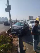 3-Car Pileup on PVNR Expressway Near Attapur Causes 3-Km Traffic Snarl
