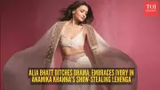 Alia Bhatt Stuns in Minimal Anamika Khanna Lehenga at Awards Night